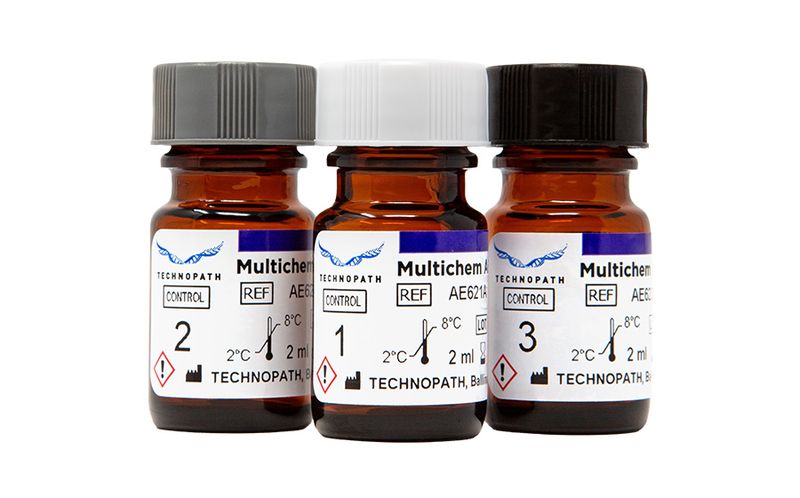 Multichem AE third-party quality control vials